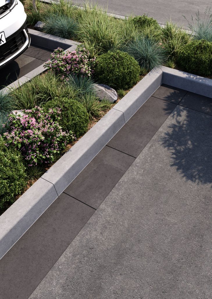 Бордюр тротуарний сірий