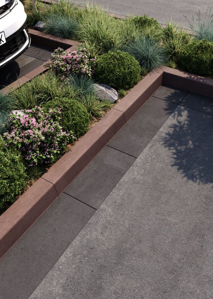 Бордюр садовий коричневий