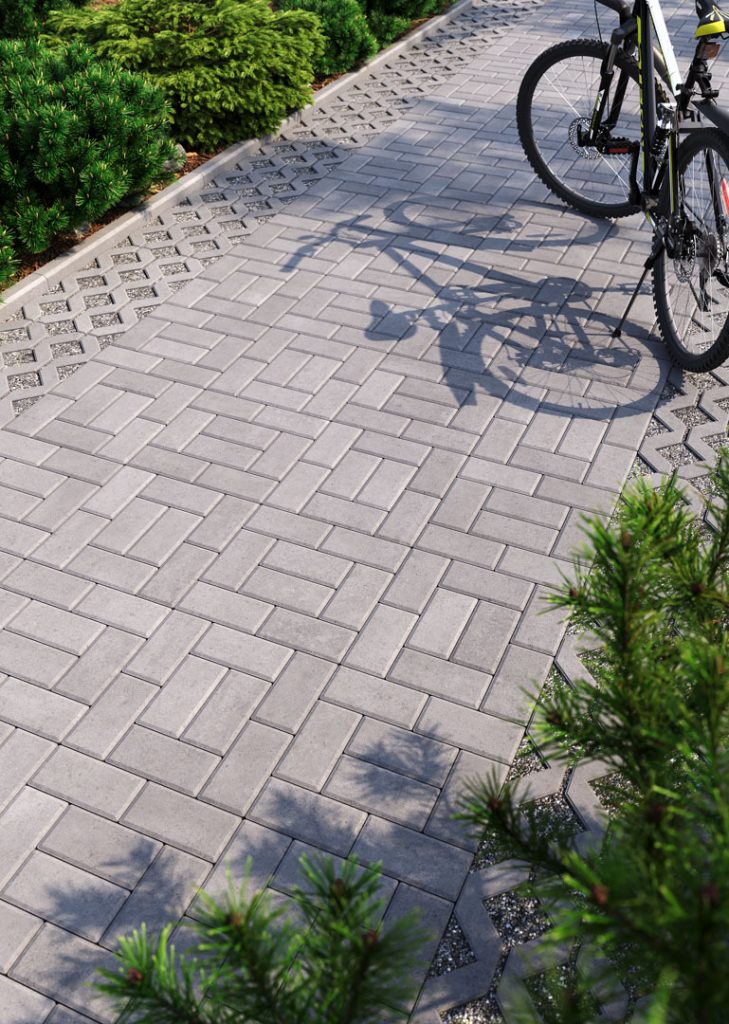 Бруківка цеглинка сіра