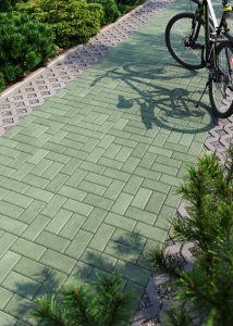 Бруківка цеглина зелена