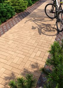 Бруківка кірпіч бежева