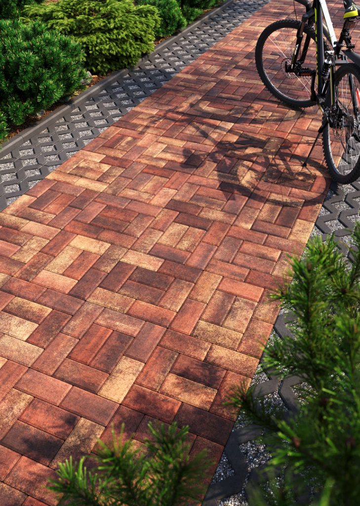 Тротуарна плитка цеглинка дизайн Антік