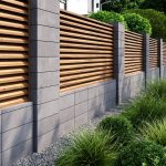 Блок на паркан модульний сірий