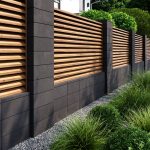 Блок на паркан модульний чорний