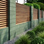 Блок на паркан модульний зелений