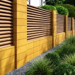 Блок на паркан модульний жовтий