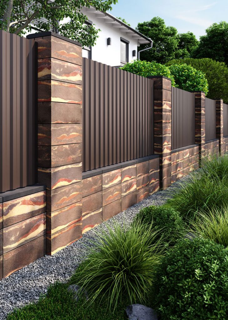 Парапети на паркан бетонні Антік