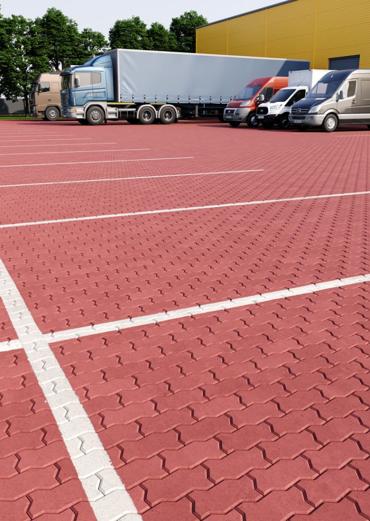 Тротуарна плитка Фалка червона