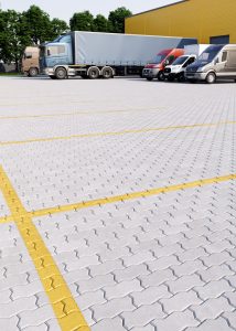 Тротуарна плитка Фалка біла