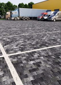 Тротуарна плитка Фалка дизайн Антрацит