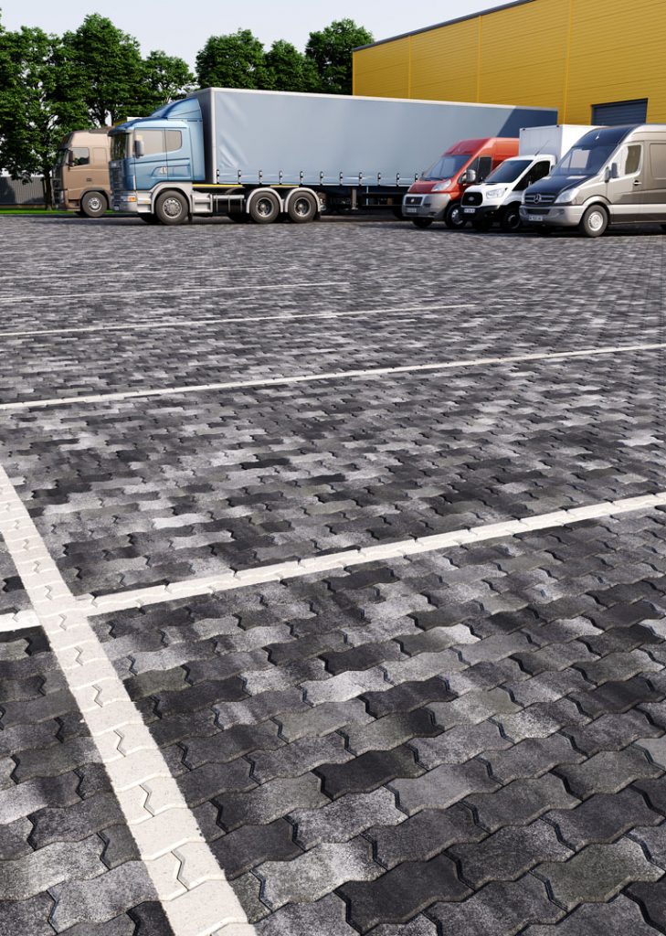 Тротуарна плитка Фалка дизайн Антрацит