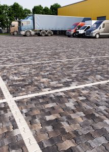 Тротуарна плитка Фалка дизайн Шоколад