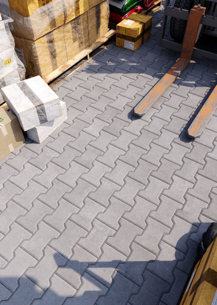 Бруківка Гантель сіра