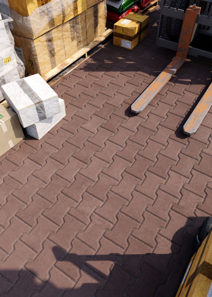 Бруківка Гантель коричнева