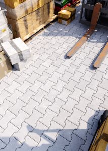 Бруківка Гантель біла