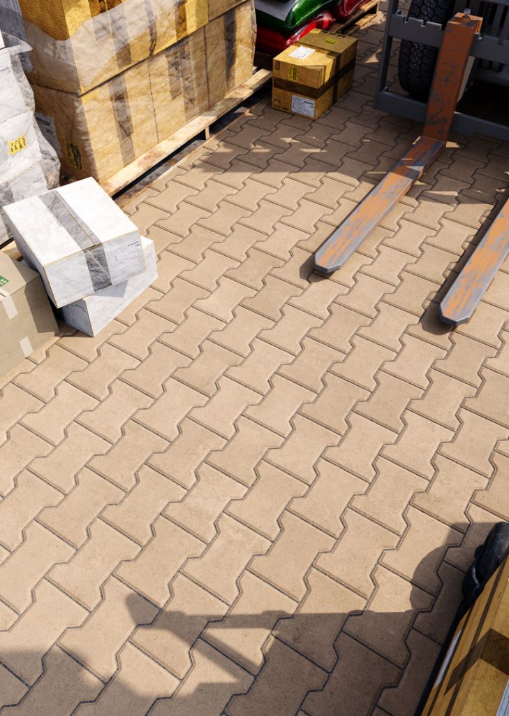 Бруківка Гантель бежева