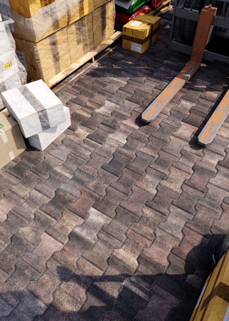 Бруківка Гантель дизайн Кобальт