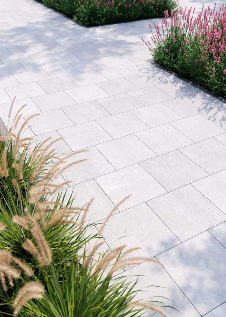 Бротуарна плитка: білий квадрат