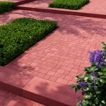 Львівська бруківка без фаски червона