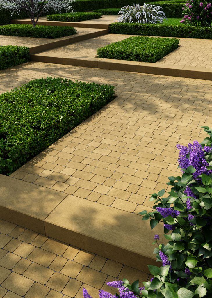 Львівська бруківка без фаски гірчична