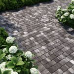 Бруківка Старе місто сіра з білим, дизайн "Антрацит"