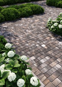 Бруківка Старе місто коричнева з сірим, дизайн "Шоколад"