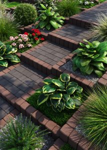 Палісад коричневий і бруківка