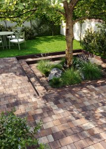 Бруківка Римський камінь дизайн пісковий