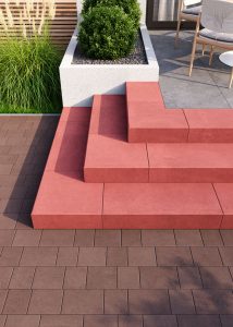 Сходинка бетонна червона