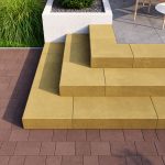 Сходинка бетонна гірчична