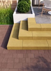 Сходинка бетонна гірчична