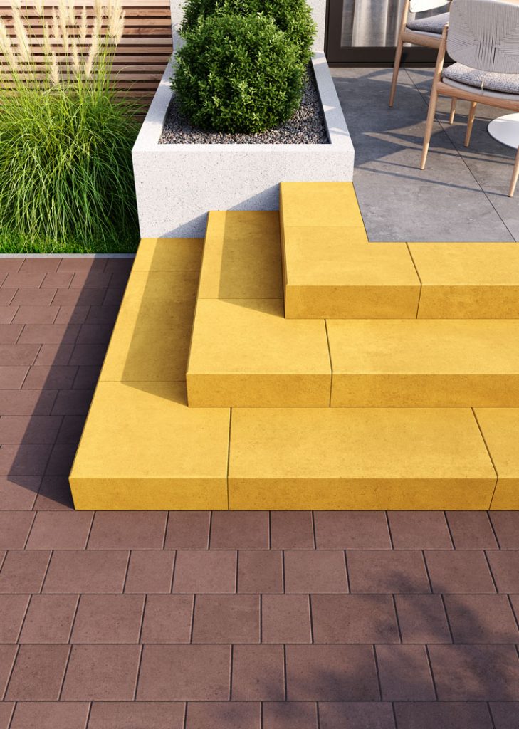 Сходинки бетонні жовті