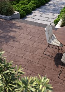 Терасна плитка коричнева