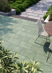 Терасна плитка зелена