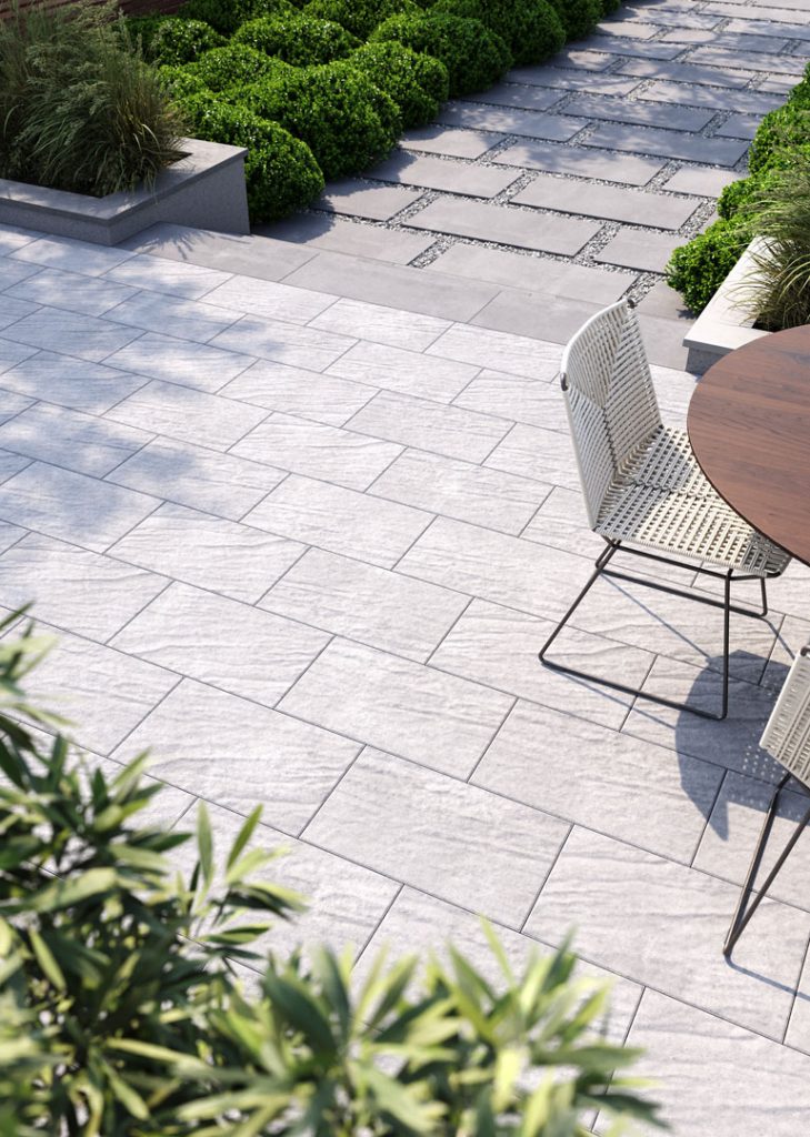 Терасна плитка біла