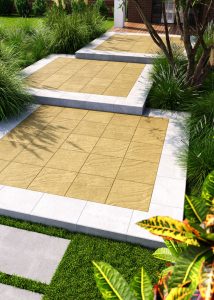 Плитка на терасу гірчична