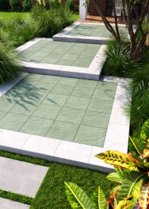 Плитка на терасу зелена