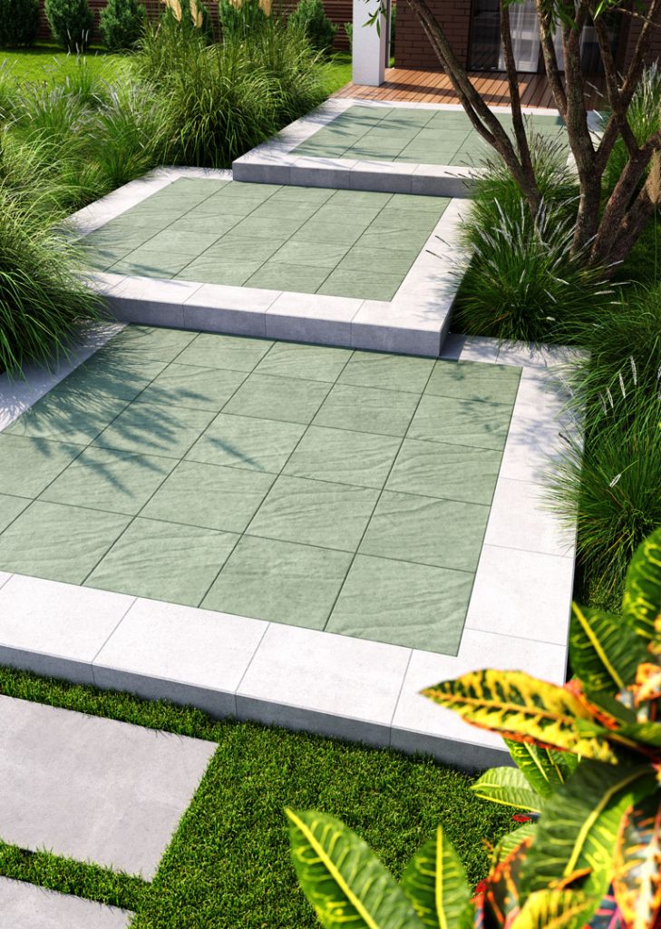 Плитка на терасу зелена