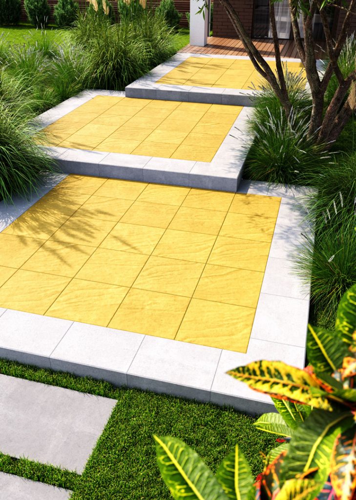 Плитка на терасу жовта