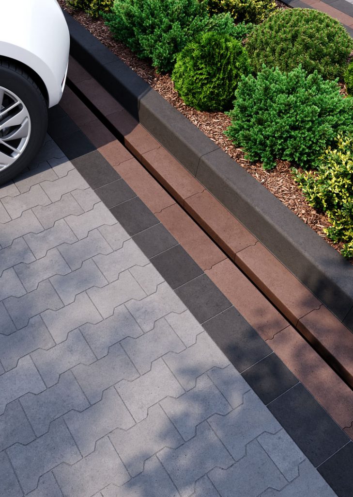 Водовідвід бетонний коричневий