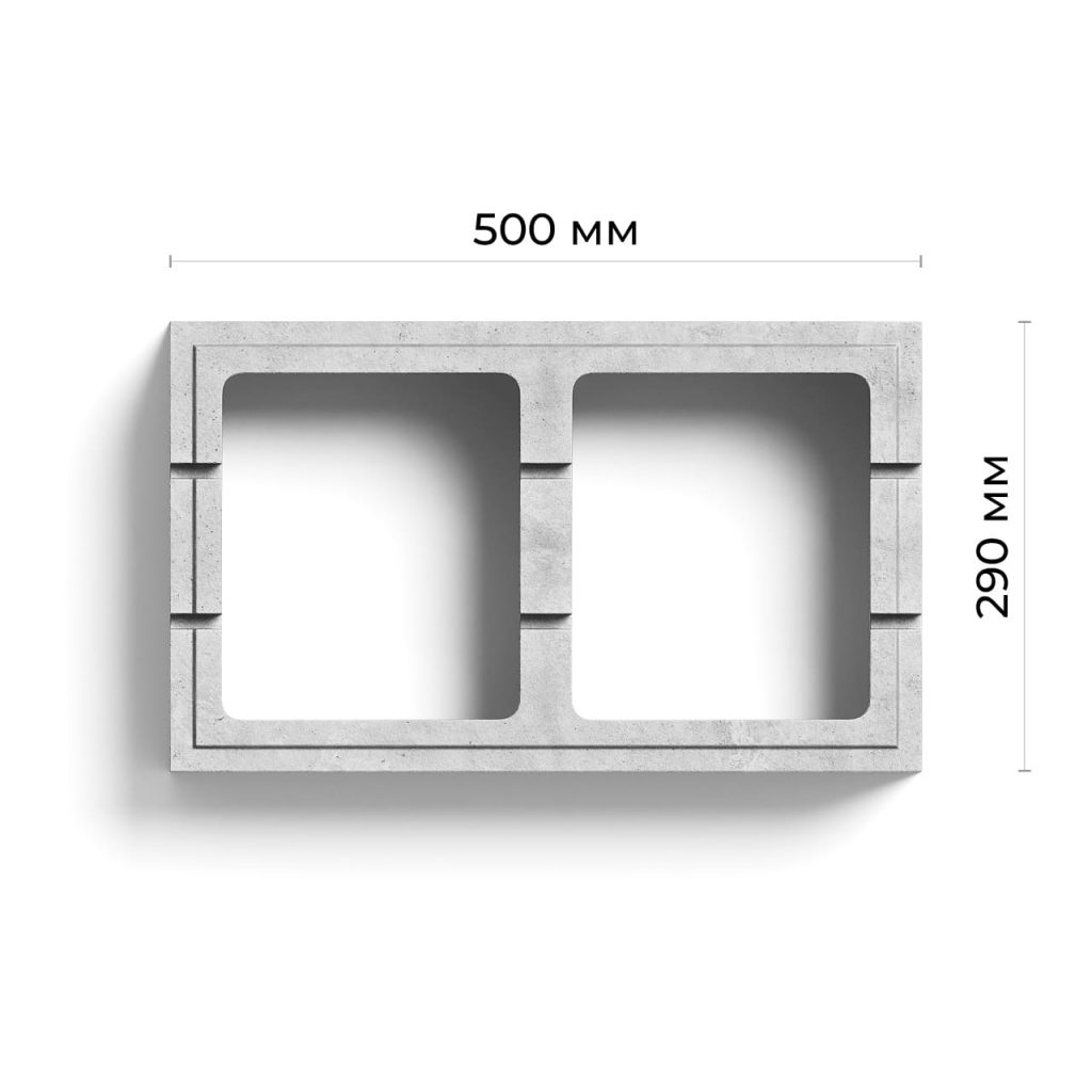 Блок модульний для стовпів розміри