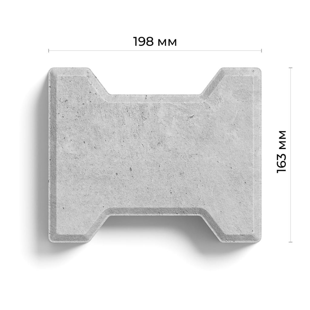 Бруківка гантель розміри