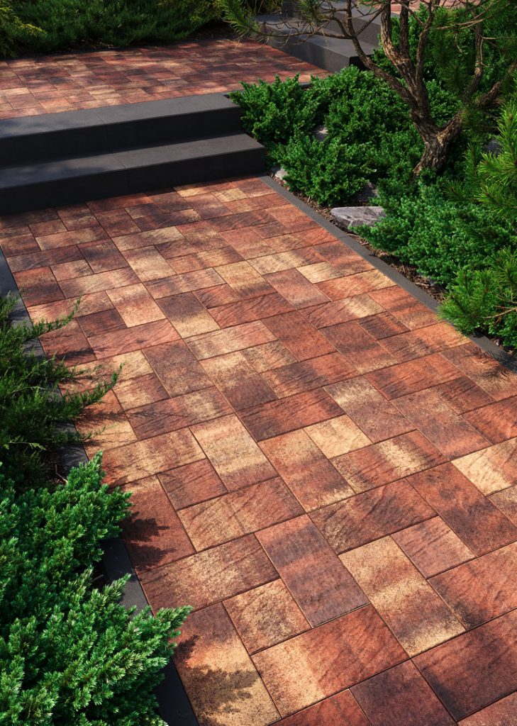 Бруківка коричнева з жовтим Носталіт Антік