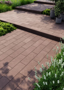 Покриття для тераси, плитка коричнева