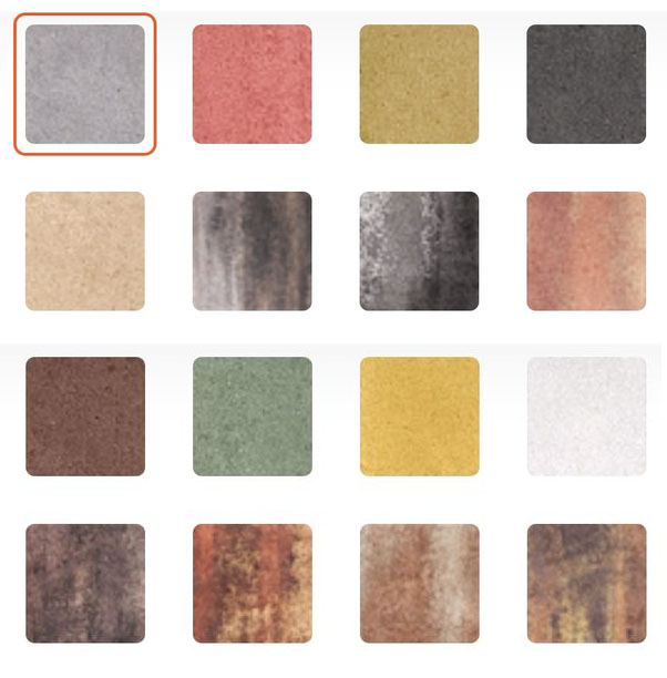 Види бруківки за кольором