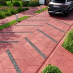 Сучасна бруківка плитка Парма червона