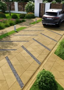 Сучасна бруківка плитка Парма жовта