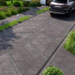 Сучасна бруківка плитка Парма чорна