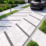 Сучасна бруківка плитка Парма біла