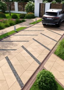 Сучасна бруківка плитка Парма бежева